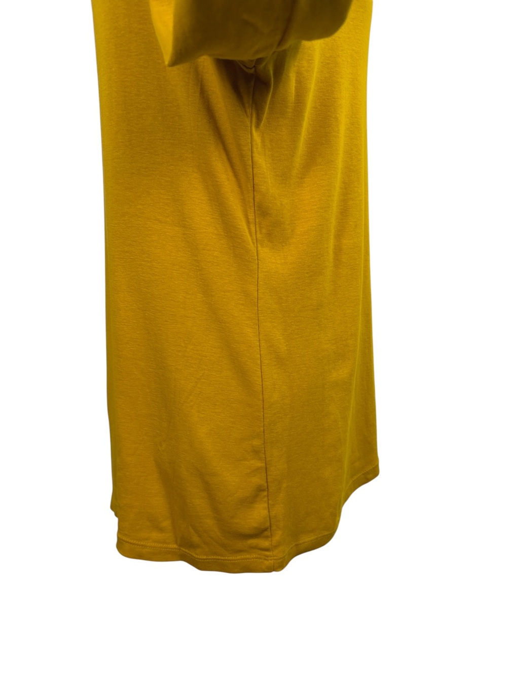 Talbots Pima Cotton Golden Mustard Yellow Long Sleeve Top Size L Casual Classic - Picture 4 of 11